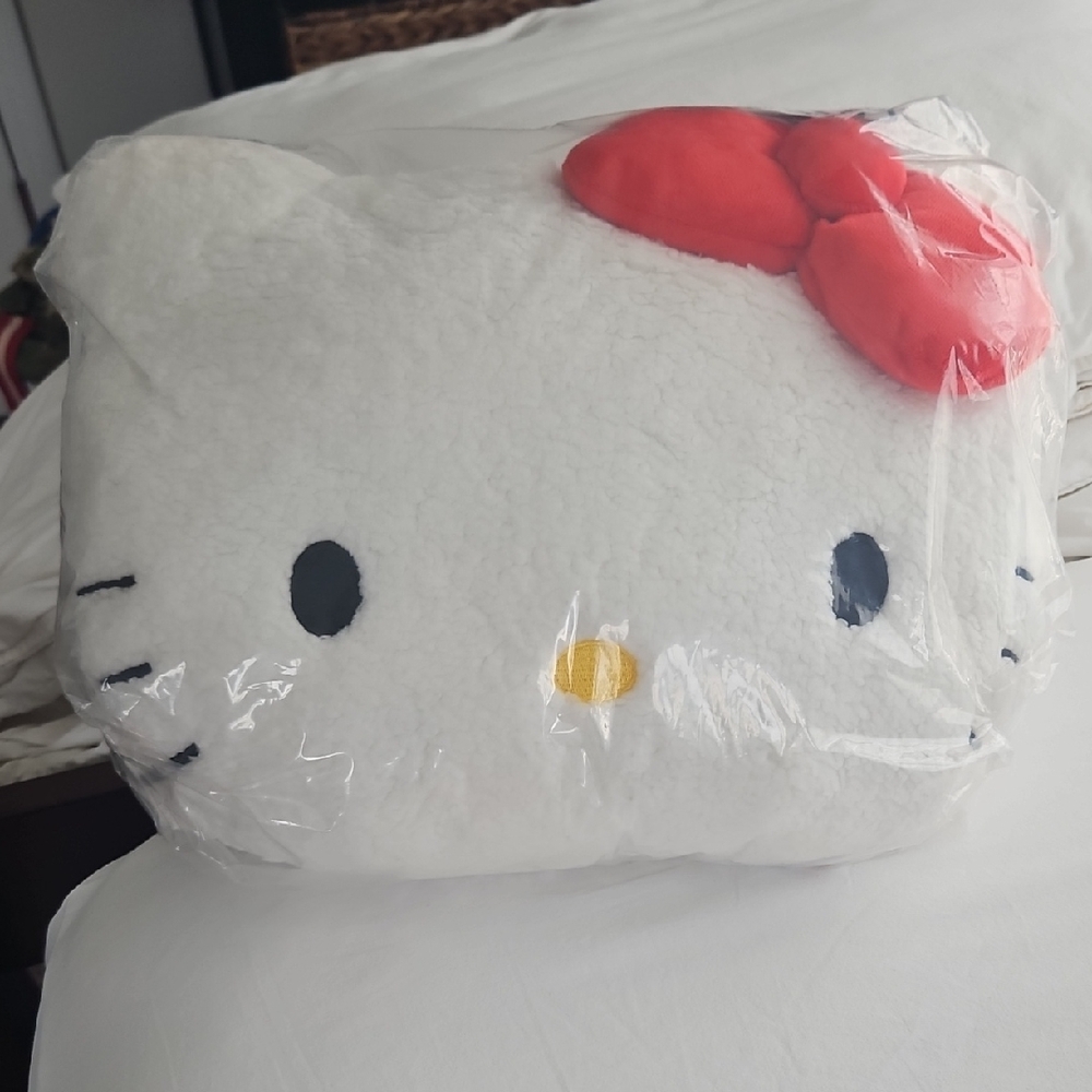 Hello Kitty Plush Pillow with Red Bow X 2
